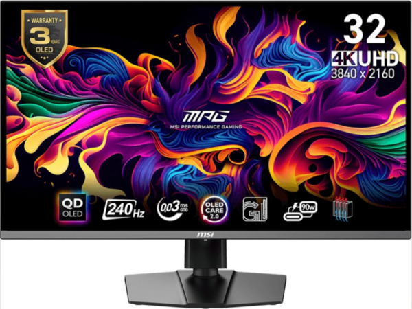 MSI MPG 321URX 4K QD-OLED Gaming Screen