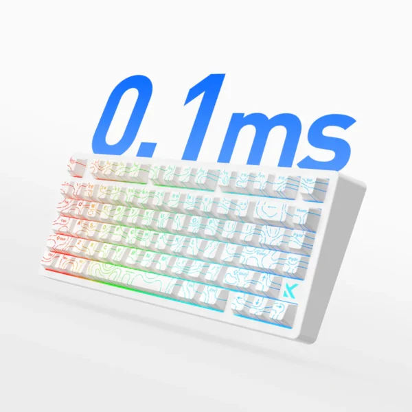 MCHOSE Jet 75 Hall Effect Gaming- och Kontorstangentbord med Magnetiska Brytare – Svart - Bild 4