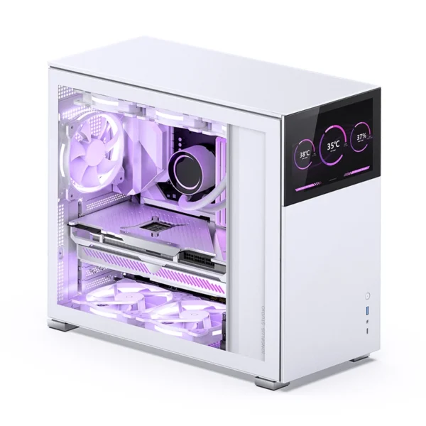 Jonsbo D41 STD Screen – ATX Mid-tower med inbyggd 8″ skärm - Bild 3