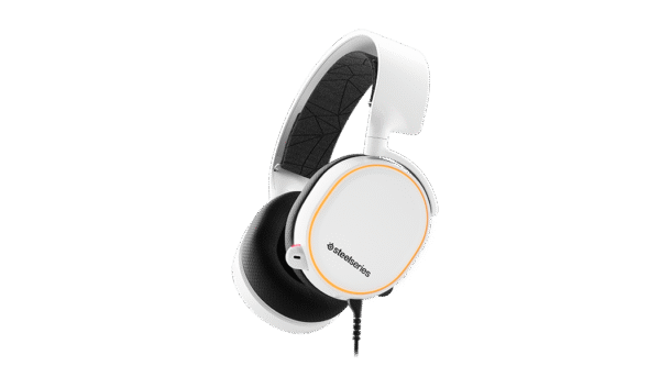 SteelSeries Arctis 5 vit - RGB Gamingheadset med 7.1 Surround - Bild 3