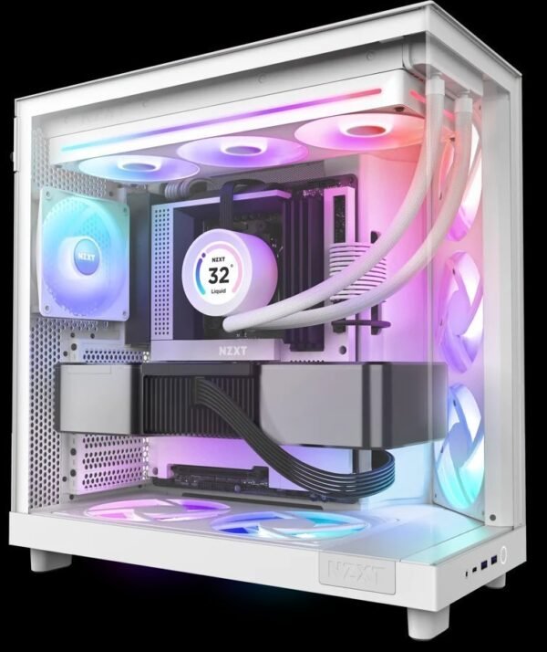 NZXT F360 RGB Core Unibody 360mm 3 x 120mm Vit Chassi fläkt (Öppnad, i nyskick) - Bild 3